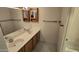 Bright bathroom features double sinks, a large mirror, and plenty of storage at 5518 E Lindstrom Ln # 1034, Mesa, AZ 85215