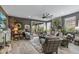 Inviting living room with neutral tones, a cozy seating arrangement, and sliding glass doors to the patio at 5831 N 196Th Ln, Litchfield Park, AZ 85340