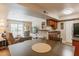 Inviting living space seamlessly connects to the kitchen and features a sliding door to the outside at 5877 N Granite Reef Rd # 1145, Scottsdale, AZ 85250
