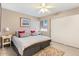 Bedroom features carpet, natural light, closet and contemporary decor and bedside tables at 7312 N Via Camello Del Norte St # 95, Scottsdale, AZ 85258