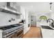 Well-appointed kitchen showcasing a stainless steel range, ample counter space, and modern cabinetry at 8001 N 3Rd Pl, Phoenix, AZ 85020