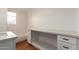 Modern bathroom featuring vanity with counter space, and subway tile in tub/shower at 2256 W Ella St, Mesa, AZ 85201