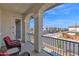 Exterior balcony with arched design offering neighborhood views at 2601 S Entwistle St, Gilbert, AZ 85295