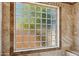 Bright bathroom showcasing a unique glass block window for privacy and natural light at 4846 S Rimrock Loop, Gold Canyon, AZ 85118