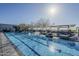 Inviting outdoor pool with lounge chairs and covered seating, perfect for relaxation and enjoyment at 7180 E Kierland Blvd # 807, Scottsdale, AZ 85254