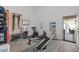 Home gym with various workout equipment and accessories; a fitness enthusiast's dream at 10256 W Appaloosa Trl, Casa Grande, AZ 85194