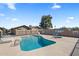 Inviting community pool with clear blue water and lounge chairs at 1310 S Pima -- # 35, Mesa, AZ 85210