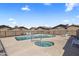 Enjoyable community pool featuring a hot tub and fenced surroundings at 1310 S Pima -- # 35, Mesa, AZ 85210