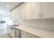 Modern kitchen featuring stainless steel appliances, white cabinets, and quartz countertops at 14266 N 2Nd Ave, Phoenix, AZ 85023