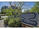 Japanese Friendship Garden entrance sign with landscaping, showcasing the community's serene and cultural aesthetics at 2302 N Central Ave # 412, Phoenix, AZ 85004