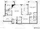 Detailed floor plan showing the layout and dimensions of the living spaces at 2302 N Central Ave # 412, Phoenix, AZ 85004