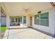 Spacious covered back patio with neutral accents and shade from the sun at 3037 S Coyote Cyn, Mesa, AZ 85212