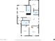 This is the home's second floor plan, featuring four bedrooms, two baths, a laundry room, and a W.I.C at 34916 N 31St Ave, Phoenix, AZ 85086