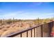 Scenic desert view from the backyard, highlighting the natural landscape and open space at 41802 N Bridlewood Way, Anthem, AZ 85086