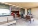 Balcony showcasing an indoor-outdoor flow to the kitchen and bedroom with plenty of seating at 7175 E Camelback Rd # 1106, Scottsdale, AZ 85251