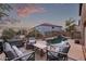 Cozy backyard with a pool and outdoor seating for relaxing and entertaining at 7500 E Deer Valley Rd # 157, Scottsdale, AZ 85255