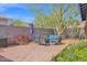 Private backyard featuring gravel, seating area, BBQ, and landscaping at 1454 E Flower St, Phoenix, AZ 85014