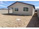 Spacious backyard with block fence offering privacy and plenty of room for entertaining at 17216 W Sunward Dr, Goodyear, AZ 85338