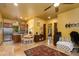 Open floor plan with kitchen, dining and living spaces at 2005 N Pomelo --, Mesa, AZ 85215