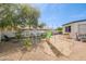 Gathering-friendly backyard with a play structure in a sand-covered area, and privacy fence providing a safe outdoor space at 3619 E Friess Dr, Phoenix, AZ 85032