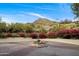 Backyard with a fountain and view of the mountains at 5254 E Arroyo Rd, Paradise Valley, AZ 85253