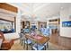 Open-concept dining room seamlessly connects to the kitchen and living area at 8154 E Tecolote Cir, Scottsdale, AZ 85266