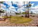 Spacious backyard featuring a well-kept lawn, desert landscaping, and mature palm trees, perfect for outdoor enjoyment at 115 E Piping Rock Rd, Phoenix, AZ 85022