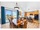 Inviting dining area with open-concept to the kitchen and a bright, airy feel at 2678 E Firestone Dr, Chandler, AZ 85249