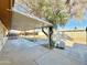 Backyard covered patio with large tree providing shade to the yard and its concrete features at 3133 N 81St Ave, Phoenix, AZ 85033