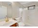 Bathroom featuring a single sink with a shower and tub combo at 3712 S 104Th Ln, Tolleson, AZ 85353