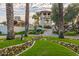 Beautiful entrance to this community with landscaping and a grand entry building at 9705 E Mountain View Rd # 1056, Scottsdale, AZ 85258