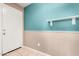The entryway boasts light tile floors and a two-tone blue and tan wall at 10012 W Runion Dr, Peoria, AZ 85382