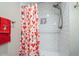 Shower with white tile, a built-in niche, and a modern showerhead at 12438 N Saguaro Blvd # 108, Fountain Hills, AZ 85268