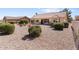 Expansive backyard with desert landscaping, mature shrubs, and stone accents at 14218 W Via Montoya --, Sun City West, AZ 85375