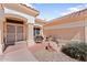 Inviting outdoor patio area with comfortable seating, offering a perfect space for relaxing at 14218 W Via Montoya --, Sun City West, AZ 85375