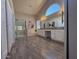 Bathroom featuring double vanity with granite countertops and glass-enclosed shower at 1502 E Detroit St, Chandler, AZ 85225