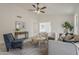 Inviting living room with a cozy seating arrangement and contemporary decor, perfect for relaxation at 4545 N 67Th Ave # 1106, Phoenix, AZ 85033