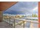 Cityscape view from balcony with wrought iron railing, capturing cityscape and dramatic sky at 4750 N Central Ave # 3B, Phoenix, AZ 85012