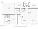 Detailed floorplan showcasing the layout of the home, including dimensions of rooms and closets at 7056 W Caron Dr, Peoria, AZ 85345