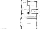 First floor plan showing dining area, kitchen, bedroom, bathroom, hall and living room at 7720 W Pipestone Pl, Phoenix, AZ 85035