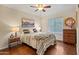 Serene bedroom features a comfortable bed, warm lighting, and stylish decor at 9088 E Winchcomb Dr, Scottsdale, AZ 85260