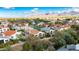 Aerial view of a well-maintained home with a private backyard, nestled in a charming neighborhood with mountain views at 9475 N 115Th Pl, Scottsdale, AZ 85259