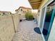 Private outdoor patio with brick pavers, space for seating, and serene surroundings for relaxation and entertainment at 10249 N 12Th Pl # 2, Phoenix, AZ 85020