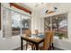 Dining area featuring a table set for four, with views of the outside and neutral decor at 121 N Ramada --, Mesa, AZ 85205