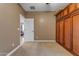 Bedroom with built-in wardrobe and doorway to another room at 18187 E Via Jardin --, Gold Canyon, AZ 85118