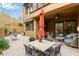 A cozy patio with ample seating arrangements offers a tranquil outdoor living space at 36600 N Cave Creek Rd # C17, Cave Creek, AZ 85331