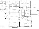 Detailed floor plan showcasing the layout of the home, including room dimensions and locations at 40614 N Harbour Town Ct, Anthem, AZ 85086