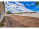 Large, blank backyard canvas ready for customization, enclosed by a block wall and backing to a covered patio at 4402 E Mitchell Dr, Phoenix, AZ 85018