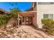 Charming covered patio and brick backyard, perfect for outdoor relaxation and entertaining at 73 E Caroline Ln, Tempe, AZ 85284