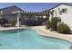 Community pool featuring a pergola-covered seating area, perfect for relaxation and socializing at 9750 N Monterey Dr # 67, Fountain Hills, AZ 85268